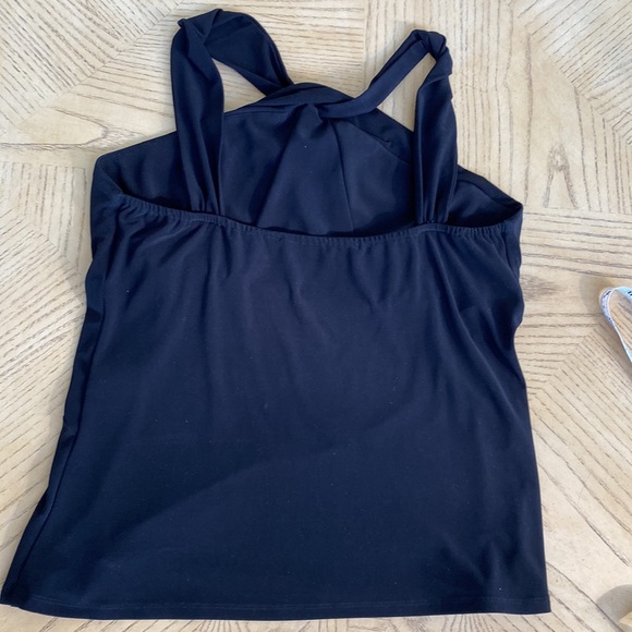 Dressy Black Halter Style Top - Picture 4 of 5